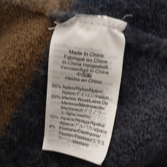 Madewell open cardigan women Knit  striped sweater M wool festival soft cozy y2k - Picture 4 of 7